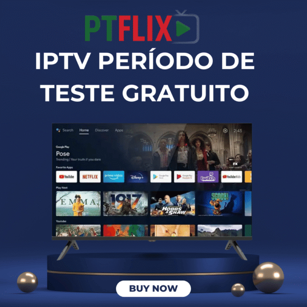 IPTV período de teste gratuito.